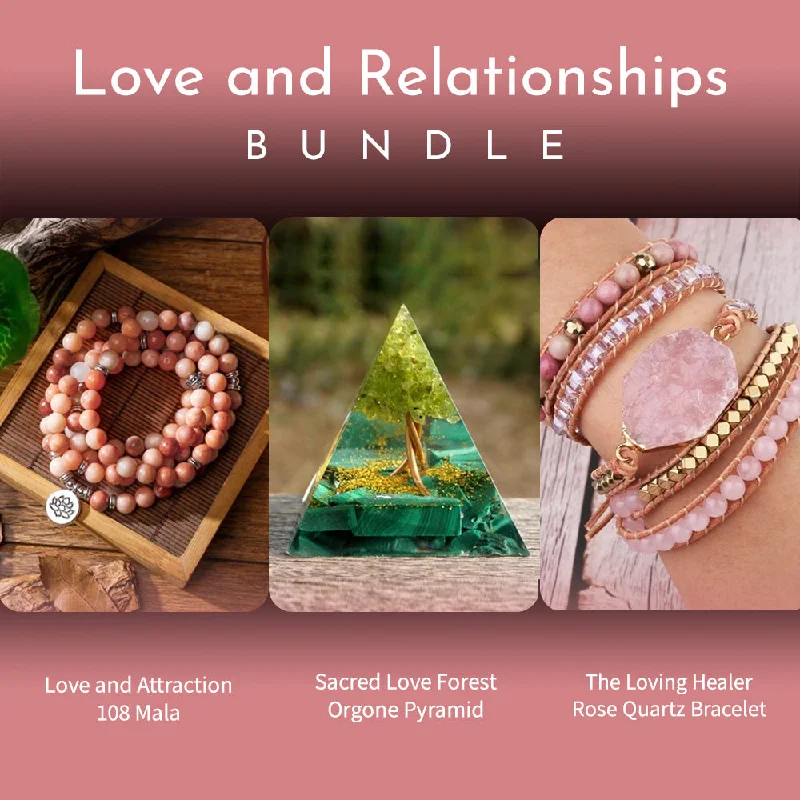 Unique necklaces and pendants with engraved messages for a sentimental gift-Love and Relationships Bundle