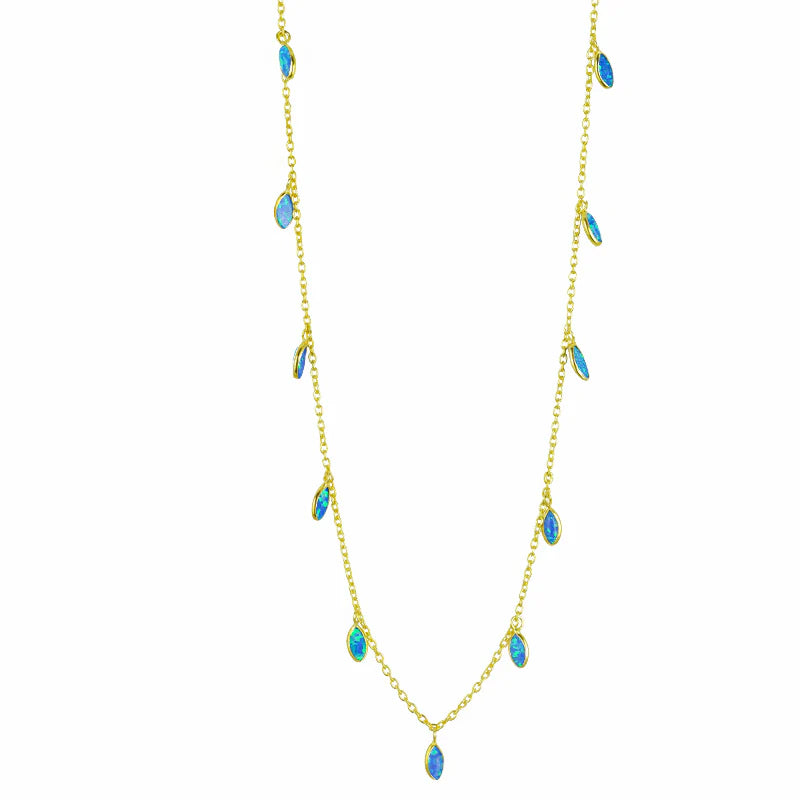 Best necklaces and pendants with turquoise stones for a vibrant boho-chic look-Opal Charm Necklace