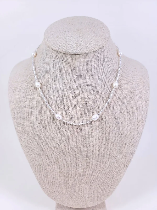 Necklaces and pendants with abstract shapes for a modern, creative appearance-Daybreak Pearl Necklace