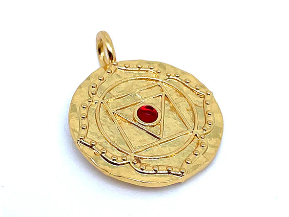 Necklaces and pendants with geometric pendants for a clean, contemporary design-Reversible Root Chakra