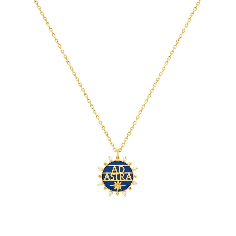 Best necklaces and pendants with adjustable chains for a customizable fit-Lapis Lazuli Ad Astra Pendant Necklace