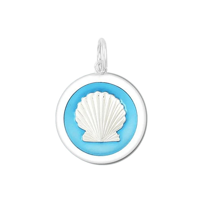 Unique necklaces and pendants with artistic shapes for a creative, one-of-a-kind design-Shell Light Blue