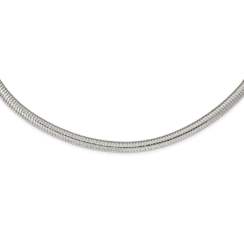 Best necklaces and pendants with silver chains for a sleek, timeless look-Stainless Steel Polished 8mm 18in Necklace