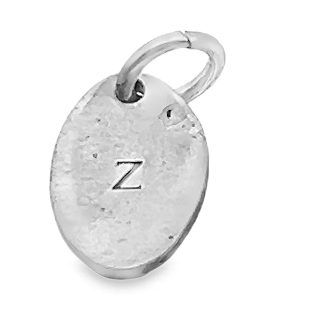 Layered necklaces and pendants for a trendy and fashionable stacked look-Sterling Silver Letter ''Z' Charm