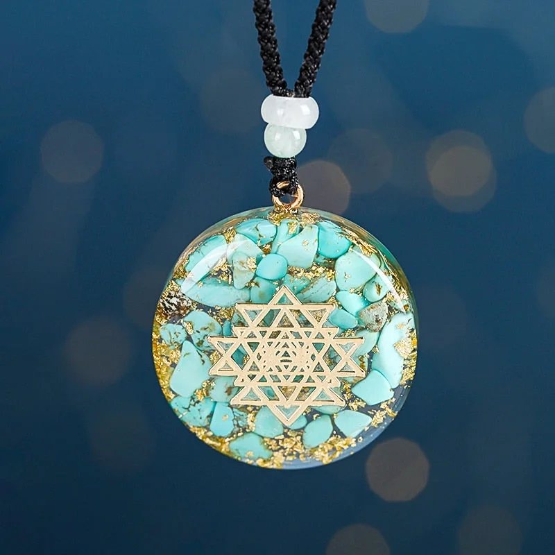 Best necklaces and pendants with vintage lockets for a nostalgic, sentimental look-Tranquil Lake Turquoise Orgone Necklace