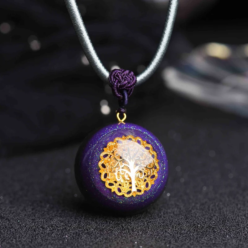 Necklaces and pendants with diamond pendants for a luxurious sparkling effect-Tree of Life Orgonite Energy Necklace